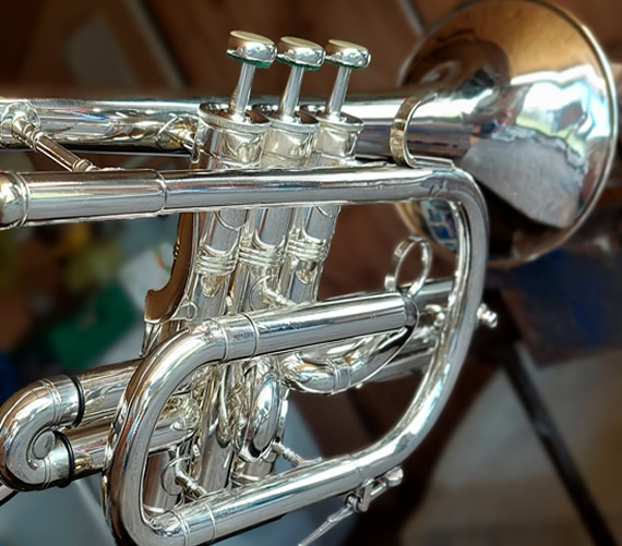 brass instrument repairs gold plating
