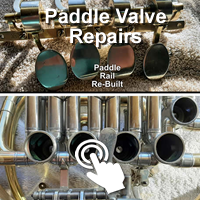 Brass instrument repairs rotary and paddle valve servicing