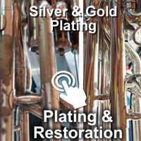 brass instrument silver and gold plating