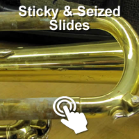 Brass instrument repairs stuck slides