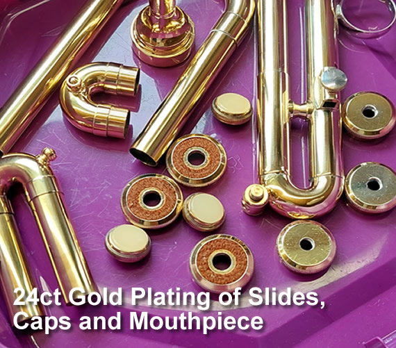 instrument gold plating