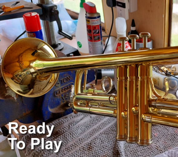brass instrument repairs cornet