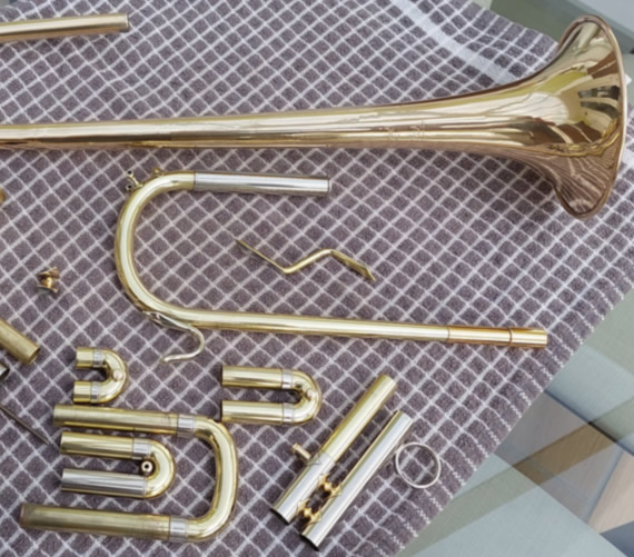 brass instrument repairs silver plating